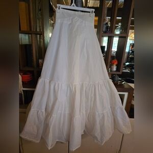 Vintage Sydney Bush Union Made Elegant White Tiered Petticoat
